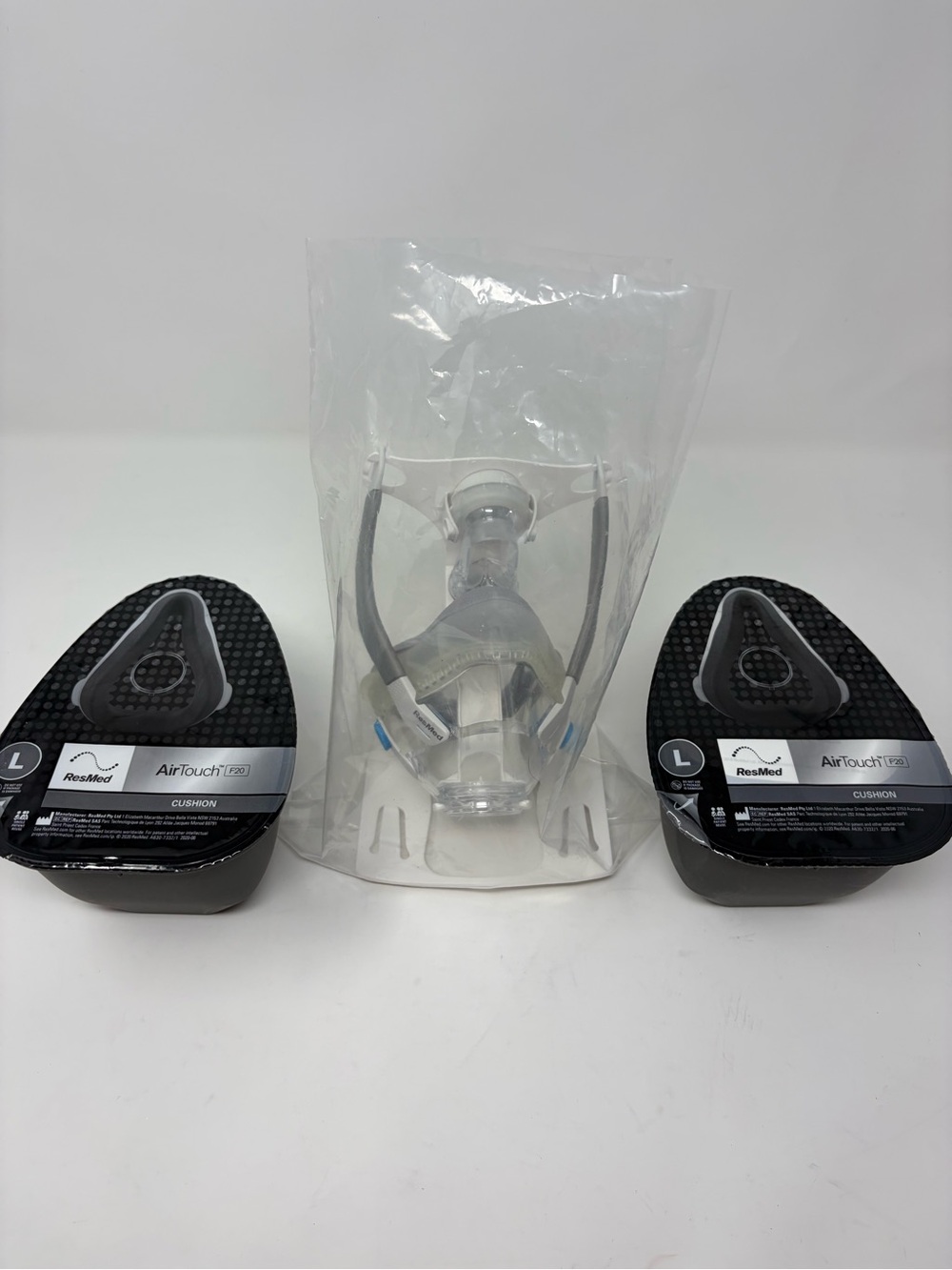 ResMed AirTouch F20 Full FaceMask, 2 Large AirTouch Cushions 63030